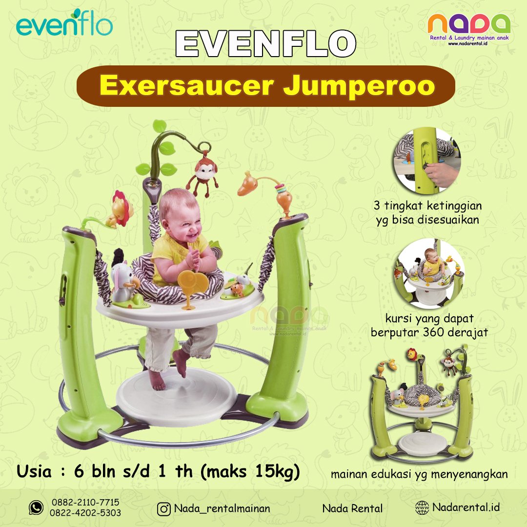 EVENFLO EXERSAUCER JUMP AND LEARN JUMPEROO