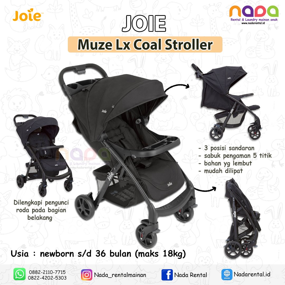 STROLLER JOIE MUZE LX COAL