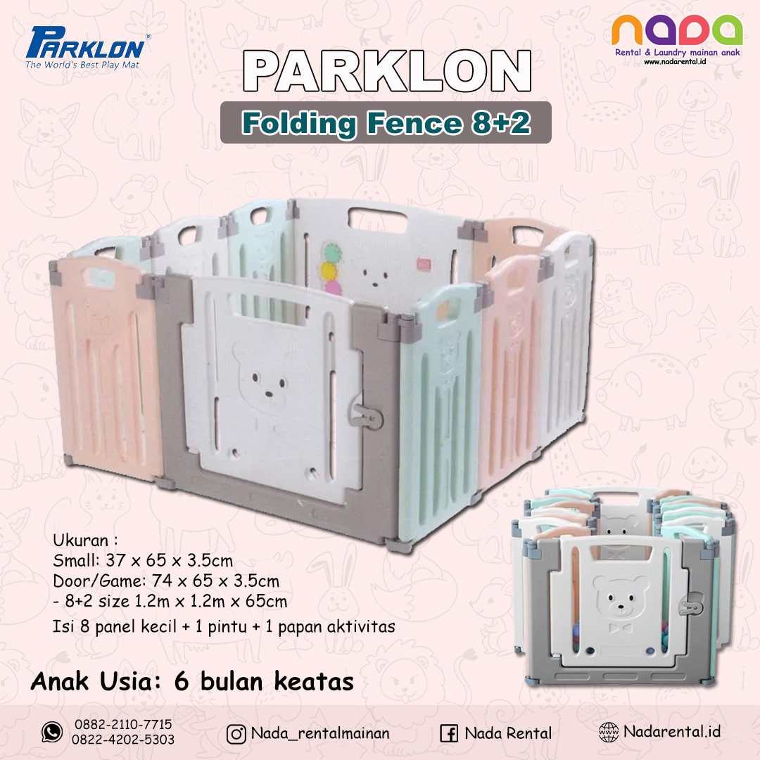 PARKLON FOLDING FENCE 8+2