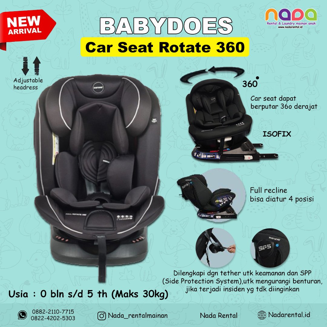 CAR SEAT BABYDOES FULL ROTATE 360