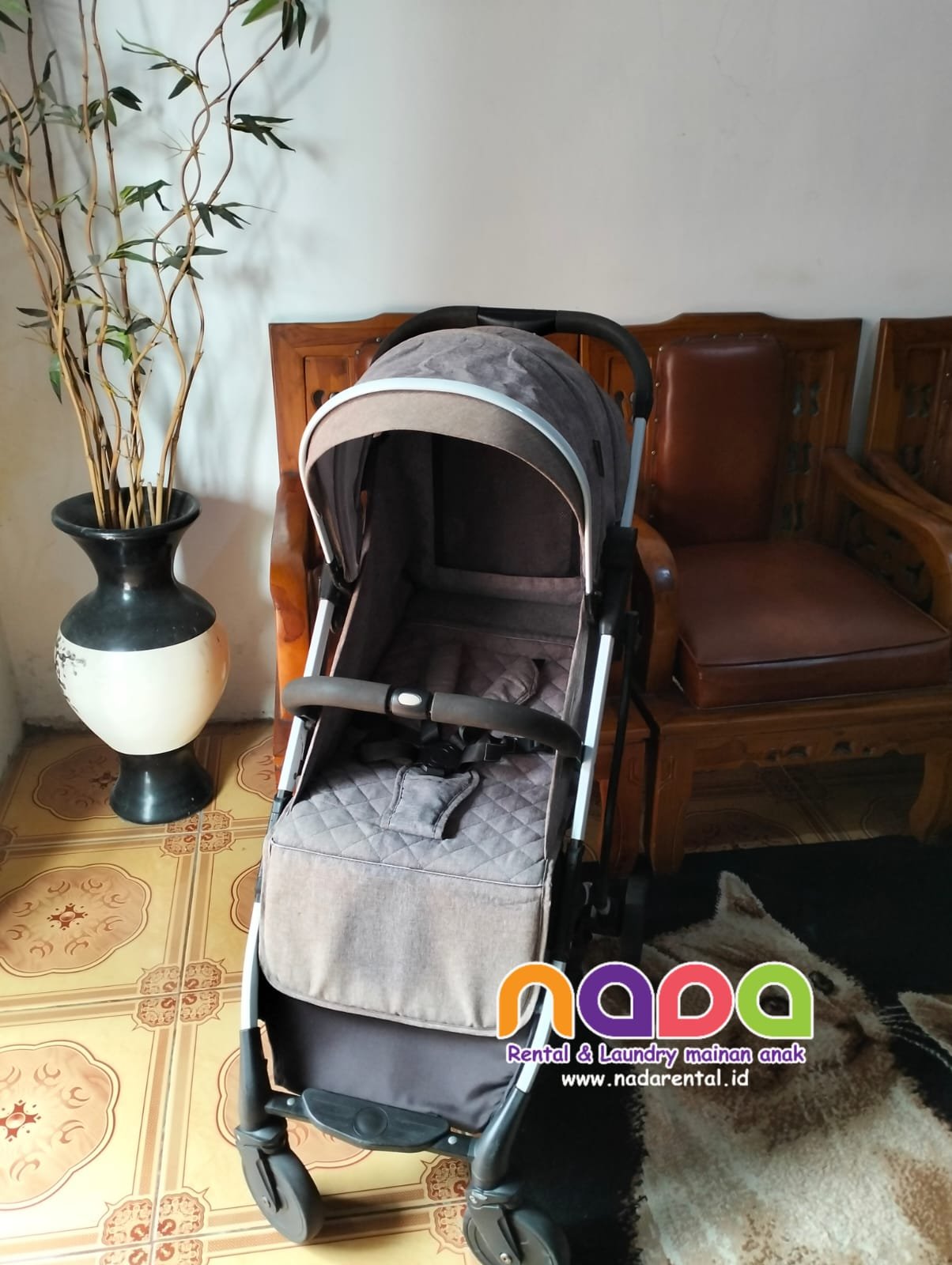 STROLLER BABYDOES PRONTO MID GRAY - UT (WARDA PUDAR SEDIKIT)