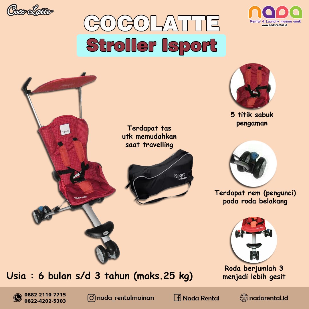 STROLLER ISPORT RED