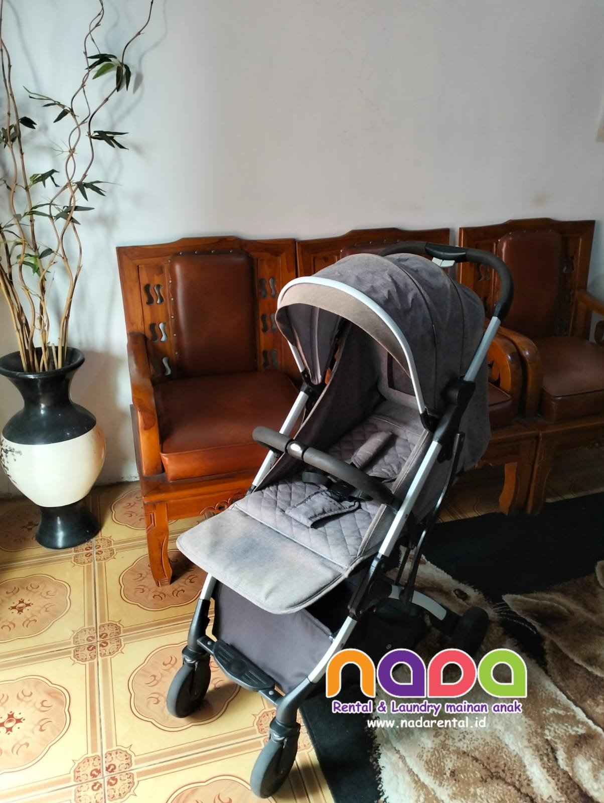 STROLLER BABYDOES PRONTO MID GRAY - UT (WARDA PUDAR SEDIKIT)