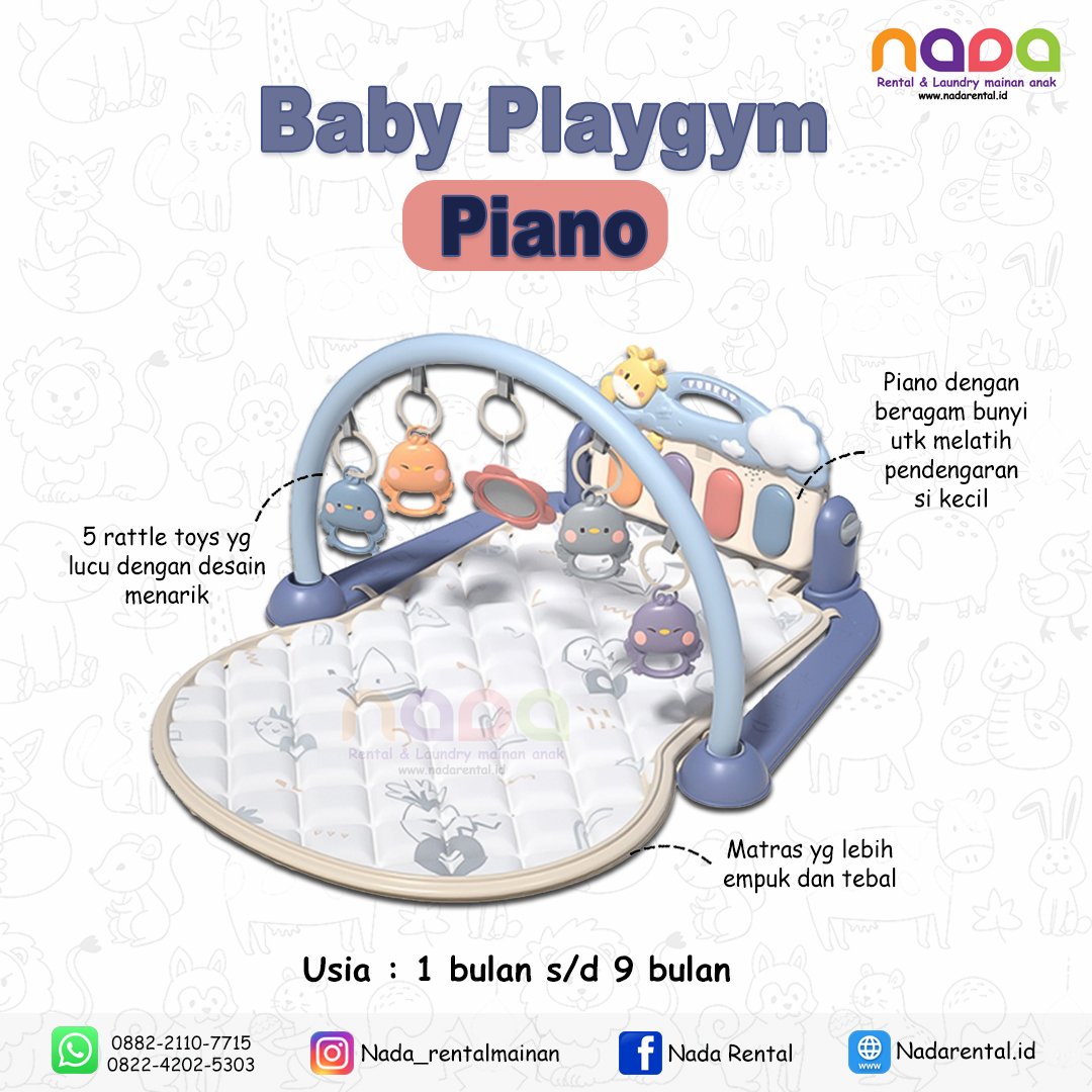 PLAY GYM PIANO RATTLE