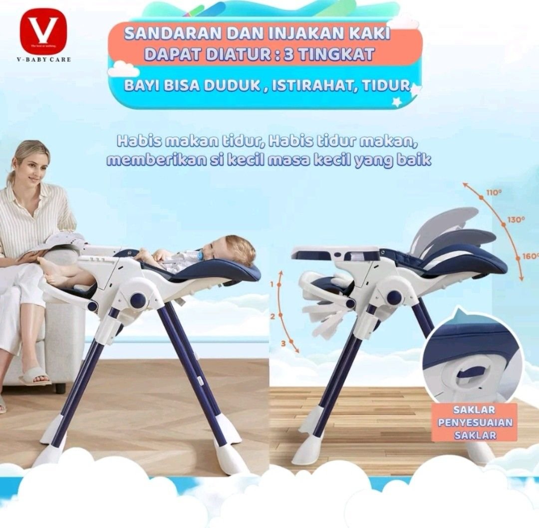 KURSI MAKAN V-BABYCARE