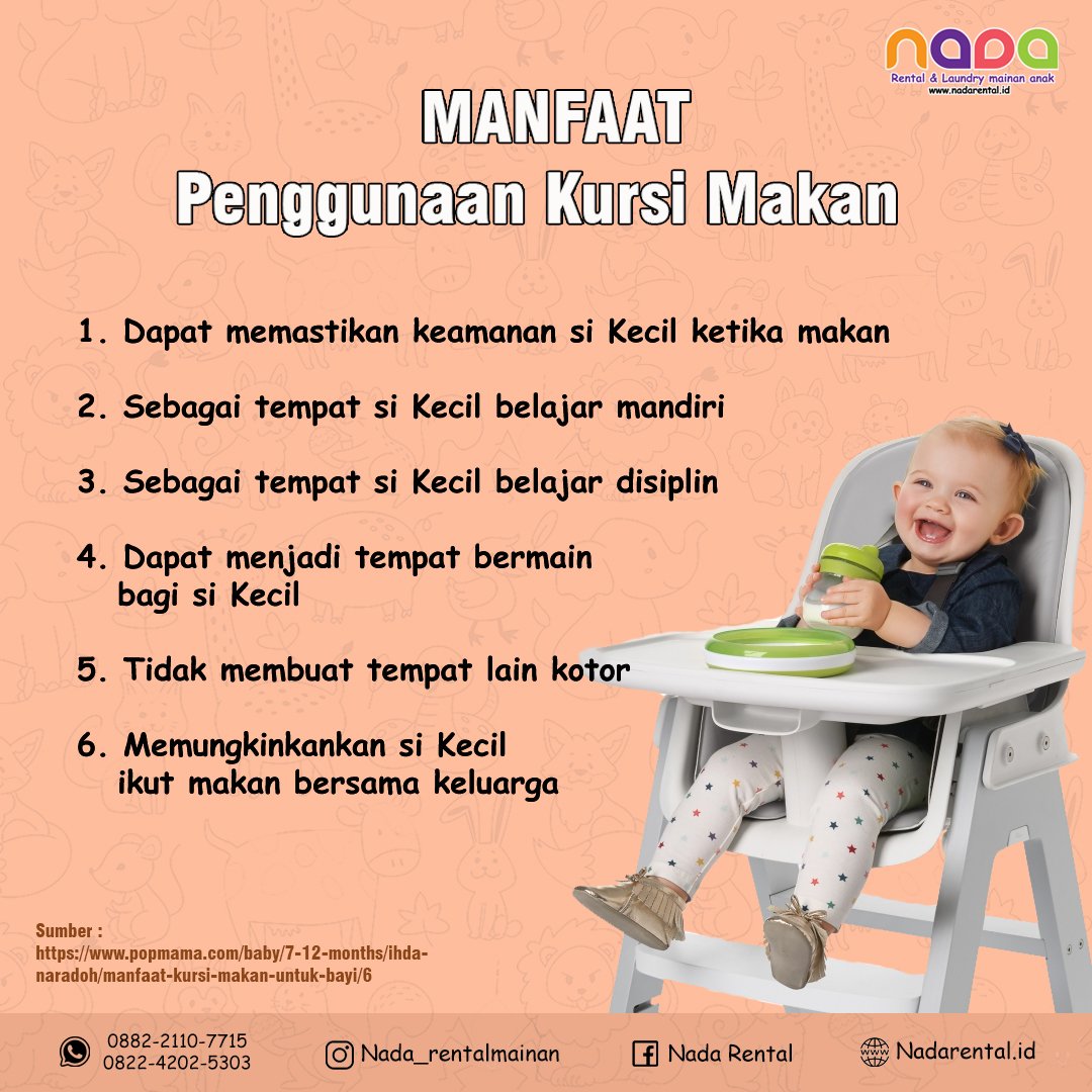 MANFAAT KURSI MAKAN ANAK