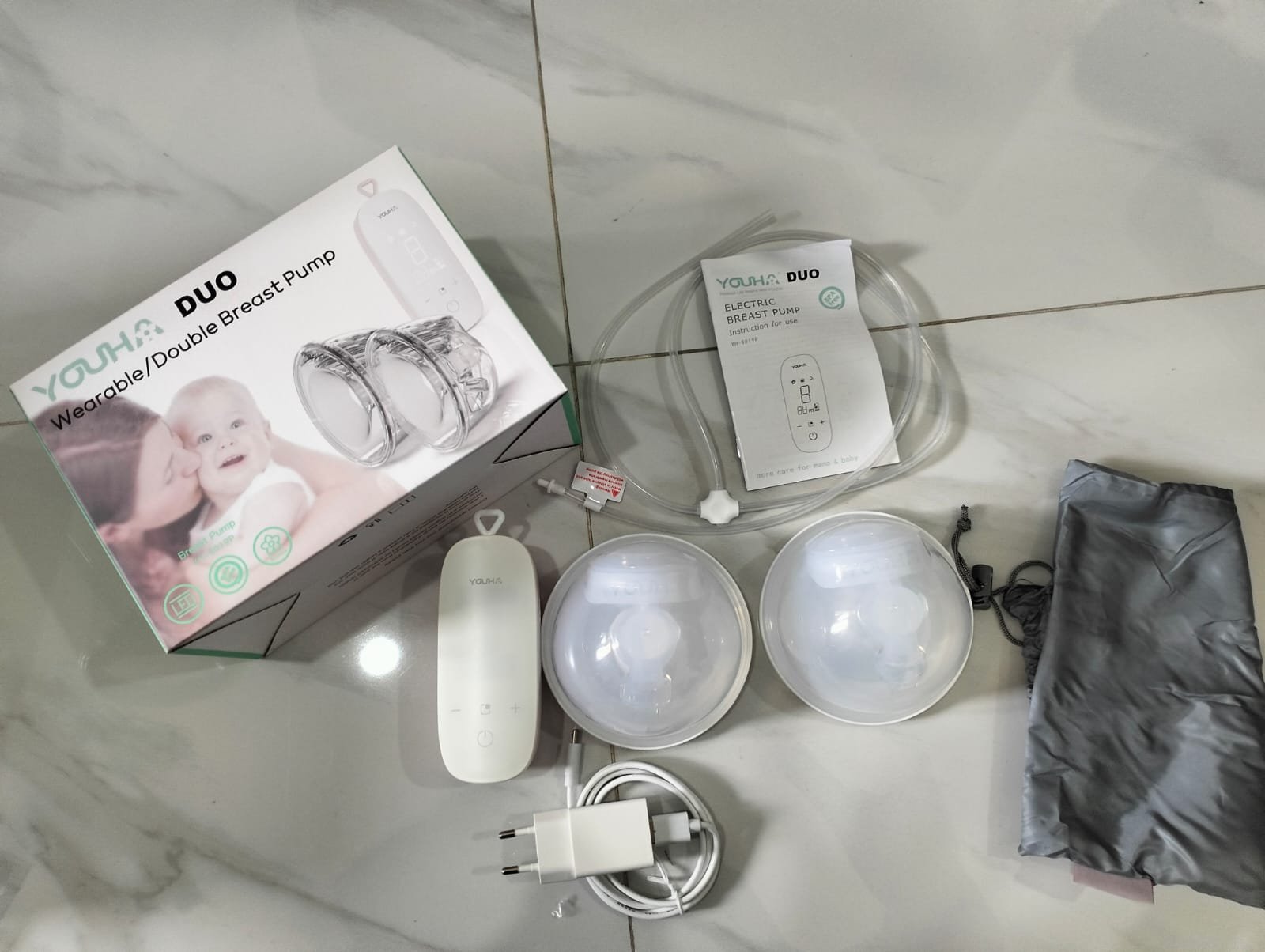 YOUHA DUO DOUBLE HANDSFREE ELECTRIC BREAST-PUMP