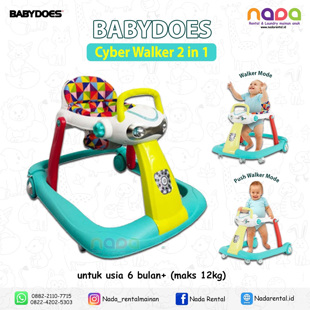 BABY WALKER BABYDOES CYBER 2IN1